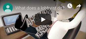 What does a lobbyist do ?